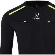 Футболка судейская с длинным рукавом JÖGEL DIVISION PerFormDRY Referee LS Tee, черный - Футболка судейская с длинным рукавом JÖGEL DIVISION PerFormDRY Referee LS Tee, черный