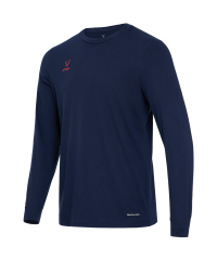 Футболка баскетбольная с длинным рукавом DIVISION PerFormDRY Pre-Match Longsleeve Jersey, темно-синий