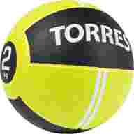 Медбол TORRES AL00231, 1кг, желто-черный - Медбол TORRES AL00231, 1кг, желто-черный