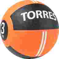 Медбол TORRES AL00231, 1кг, желто-черный - Медбол TORRES AL00231, 1кг, желто-черный
