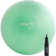 БЕЗ УПАКОВКИ Фитбол STARFIT GB-111 антивзрыв, 1000 гр, с ручным насосом, мятный, 65 см - БЕЗ УПАКОВКИ Фитбол STARFIT GB-111 антивзрыв, 1000 гр, с ручным насосом, мятный, 65 см