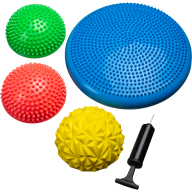 БЕЗ УПАКОВКИ Диски балансировочные STARFIT BP-106, с насосом, комплект - БЕЗ УПАКОВКИ Диски балансировочные STARFIT BP-106, с насосом, комплект