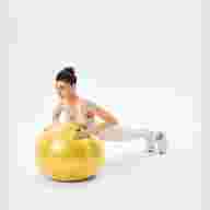 БЕЗ УПАКОВКИ Фитбол STARFIT GB-111 антивзрыв, 900 гр, с ручным насосом, желтый, 55 см - БЕЗ УПАКОВКИ Фитбол STARFIT GB-111 антивзрыв, 900 гр, с ручным насосом, желтый, 55 см