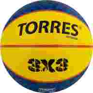 Мяч баск. TORRES 3х3 Outdoor, B322346, р. 6, 8 панелей, ПУ,бут.кам,нейл.корд,жёлто-синий - Мяч баск. TORRES 3х3 Outdoor, B322346, р. 6, 8 панелей, ПУ,бут.кам,нейл.корд,жёлто-синий