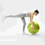 БЕЗ УПАКОВКИ Фитбол STARFIT GB-111 антивзрыв, 1200 гр, с ручным насосом, лаймовый, 75 см - БЕЗ УПАКОВКИ Фитбол STARFIT GB-111 антивзрыв, 1200 гр, с ручным насосом, лаймовый, 75 см