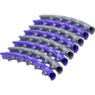 БЕЗ УПАКОВКИ Обруч массажный STARFIT HH-107 разборный, двухрядный, серый/фиолетовый - БЕЗ УПАКОВКИ Обруч массажный STARFIT HH-107 разборный, двухрядный, серый/фиолетовый