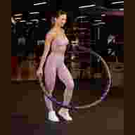 БЕЗ УПАКОВКИ Обруч массажный STARFIT HH-107 разборный, двухрядный, серый/фиолетовый - БЕЗ УПАКОВКИ Обруч массажный STARFIT HH-107 разборный, двухрядный, серый/фиолетовый