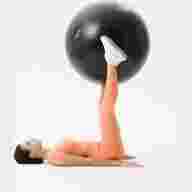 БЕЗ УПАКОВКИ Фитбол высокой плотности STARFIT GB-110 антивзрыв, 1600 гр, черный, 85 см - БЕЗ УПАКОВКИ Фитбол высокой плотности STARFIT GB-110 антивзрыв, 1600 гр, черный, 85 см