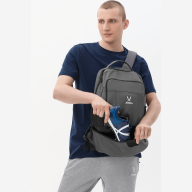 Рюкзак с двойным дном JÖGEL CAMP Double Bottom 2.0, темно-серый - Рюкзак с двойным дном JÖGEL CAMP Double Bottom 2.0, темно-серый