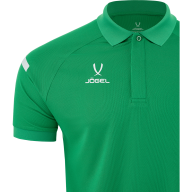 Поло JÖGEL CAMP 2 Poly Polo, зеленый/белый - Поло JÖGEL CAMP 2 Poly Polo, зеленый/белый