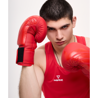 Перчатки боксерские ORO, ПУ, красный, 12 oz - downloaded from prime-sport.ru