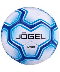 Мяч футбольный JOGEL Intro №5, белый/синий