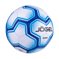 Мяч футбольный JOGEL Intro №5, белый/синий - downloaded from prime-sport.ru