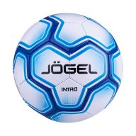 Мяч футбольный JOGEL Intro №5, белый/синий - downloaded from prime-sport.ru