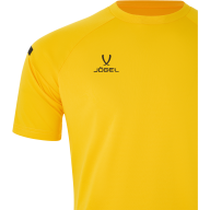 Футболка тренировочная JÖGEL CAMP 2 Training Poly Tee, желтый/черный - Футболка тренировочная JÖGEL CAMP 2 Training Poly Tee, желтый/черный