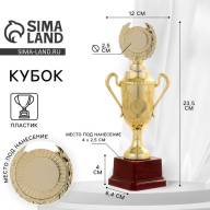 Кубок 088C, наградная фигура, золото, подставка пластик, 23,5 х 12 х 6,4 см. - Кубок 088C, наградная фигура, золото, подставка пластик, 23,5 х 12 х 6,4 см.