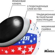 Мяч волейбольный MINSA, ПВХ, машинная сшивка, 18 панелей, р. 5 - Мяч волейбольный MINSA, ПВХ, машинная сшивка, 18 панелей, р. 5