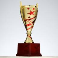 Кубок 183B, наградная фигура, золото, подставка пластик, 20,5 × 9,5 × 7,5 см. - Кубок 183B, наградная фигура, золото, подставка пластик, 20,5 × 9,5 × 7,5 см.