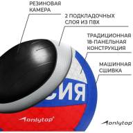 Мяч волейбольный ONLYTOP, ПВХ, машинная сшивка, 18 панелей, р. 5 - Мяч волейбольный ONLYTOP, ПВХ, машинная сшивка, 18 панелей, р. 5