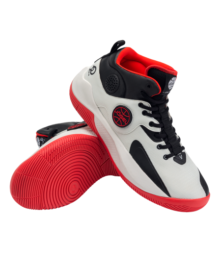 downloaded from prime-sport.ru Кроссовки баскетбольные JOGEL Launch MID, White/black/red
