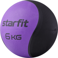 Медбол высокой плотности STARFIT GB-702, 6 кг, фиолетовый - Медбол высокой плотности STARFIT GB-702, 6 кг, фиолетовый