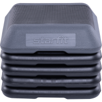 УЦЕНКА Степ-платформа STARFIT SP-401 40х40х30 см, 5-уровневая, квадратная, с обрезиненным покрытием