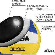 Мяч волейбольный MINSA, ПВХ, машинная сшивка, 18 панелей, р. 5 - Мяч волейбольный MINSA, ПВХ, машинная сшивка, 18 панелей, р. 5