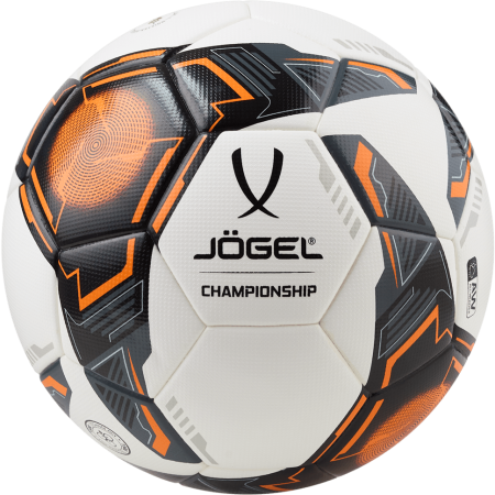 Мяч футбольный JÖGEL Championship №5, белый