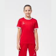 Футболка футбольная JOGEL CAMP Origin, красный/белый, детский - downloaded from prime-sport.ru