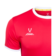 Футболка футбольная JOGEL CAMP Origin, красный/белый, детский - downloaded from prime-sport.ru