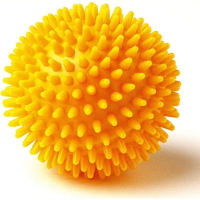 Мяч массажный, L0108, диам. 8 см, поливинилхлорид, желтый