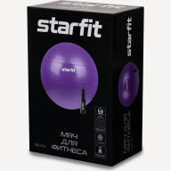 Фитбол STARFIT GB-109 антивзрыв, 900 гр, с ручным насосом, персиковый, 55 см - Фитбол STARFIT GB-109 антивзрыв, 900 гр, с ручным насосом, персиковый, 55 см
