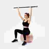 Фитбол STARFIT GB-109 антивзрыв, 900 гр, с ручным насосом, персиковый, 55 см - Фитбол STARFIT GB-109 антивзрыв, 900 гр, с ручным насосом, персиковый, 55 см