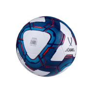Мяч футбольный JOGEL Elite №5, белый/синий/красный - downloaded from prime-sport.ru