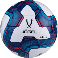 Мяч футбольный JÖGEL Elite №5, белый/синий/красный - Мяч футбольный JÖGEL Elite №5, белый/синий/красный
