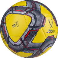 Мяч футбольный JÖGEL Grand №5, желтый/серый/красный - Мяч футбольный JÖGEL Grand №5, желтый/серый/красный
