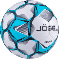 Мяч футбольный JÖGEL Nueno №5, белый/голубой/черный - Мяч футбольный JÖGEL Nueno №5, белый/голубой/черный