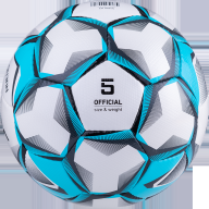 Мяч футбольный JÖGEL Nueno №5, белый/голубой/черный - Мяч футбольный JÖGEL Nueno №5, белый/голубой/черный