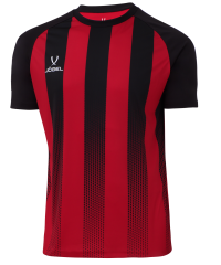 Футболка игровая JOGEL Camp Striped Jersey, красный/черный, детский