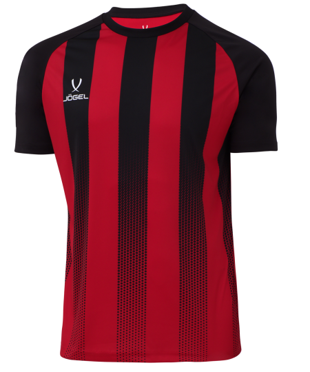 Футболка игровая JOGEL Camp Striped Jersey, красный/черный, детский