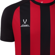 Футболка игровая JOGEL Camp Striped Jersey, красный/черный, детский - downloaded from prime-sport.ru