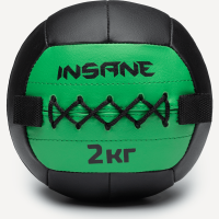 Медбол INSANE IN24-WB100, 2 кг, зеленый