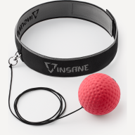 Мяч боевой INSANE IN24-FB102 на резинке, красный - Мяч боевой INSANE IN24-FB102 на резинке, красный