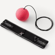 Мяч боевой INSANE IN24-FB102 на резинке, красный - Мяч боевой INSANE IN24-FB102 на резинке, красный