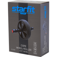 Ролик для пресса с мягким ходом STARFIT RL-104, черный/красный - Ролик для пресса с мягким ходом STARFIT RL-104, черный/красный