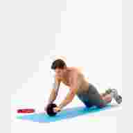 Ролик для пресса с мягким ходом STARFIT RL-104, черный/красный - Ролик для пресса с мягким ходом STARFIT RL-104, черный/красный