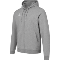 Худи на молнии JÖGEL ESSENTIAL Cotton FZ Hoodie, серый меланж