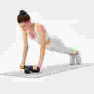 Ролик для пресса складной STARFIT RL-108, черный/фиолетовый - Ролик для пресса складной STARFIT RL-108, черный/фиолетовый