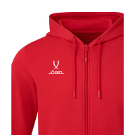 Худи на молнии JÖGEL ESSENTIAL Cotton FZ Hoodie, красный, детский - Худи на молнии JÖGEL ESSENTIAL Cotton FZ Hoodie, красный, детский