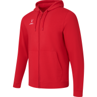 Худи на молнии JÖGEL ESSENTIAL Cotton FZ Hoodie, красный - Худи на молнии JÖGEL ESSENTIAL Cotton FZ Hoodie, красный